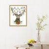 Xmas Antlers - 14CT Stamped Cross Stitch - 27x32cm