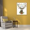 Xmas Antlers - 14CT Stamped Cross Stitch - 27x32cm