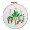 Plants Basket - Embroidery - 30x30cm