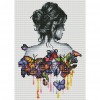 Butterfly Girl - 11CT Stamped Cross Stitch - 30x40cm