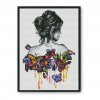 Butterfly Girl - 11CT Stamped Cross Stitch - 30x40cm