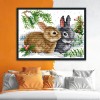 Rabbit - 11CT Stamped Cross Stitch - 33?&aacute;24cm