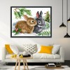 Rabbit - 11CT Stamped Cross Stitch - 33?&aacute;24cm