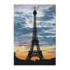 Tower at dusk - 14CT Stamped Cross Stitch - 25*34cm