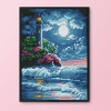 Seaside Lighthouse - 11CT Stamped Cross Stitch - 40x30cm