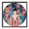 Antique Girl - 11CT Stamped Cross Stitch - 56x56cm