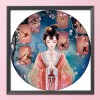 Antique Girl - 11CT Stamped Cross Stitch - 56x56cm