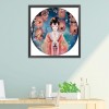 Antique Girl - 11CT Stamped Cross Stitch - 56x56cm