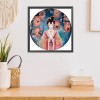 Antique Girl - 11CT Stamped Cross Stitch - 56x56cm