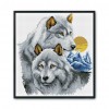 Two Wolves - 11CT Stamped Cross Stitch - 39x42cm