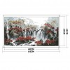 Autumn Mountain Spring Rhyme - 14CT Stamped Cross Stitch - 64x41cm