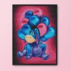 Balloon and horse - 11CT Stamped Cross Stitch - 30x40cm