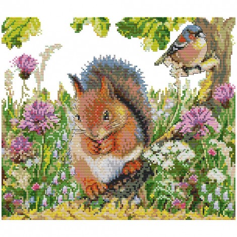 Animalatives - 14CT Stamped Cross Stitch - 35x31cm