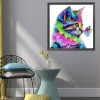 Cat - 11CT Stamped Cross Stitch - 36x36cm