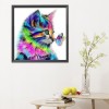 Cat - 11CT Stamped Cross Stitch - 36x36cm