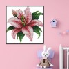 Blooming Lily - 14CT Stamped Cross Stitch - 21x20cm