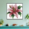Blooming Lily - 14CT Stamped Cross Stitch - 21x20cm