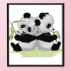 Gemini Panda - 14CT Stamped Cross Stitch - 30x27cm