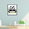 Gemini Panda - 14CT Stamped Cross Stitch - 30x27cm