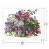 Lilac - 14CT Stamped Cross Stitch - 48*41cm