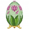 Easter Eggs Tulips - 14CT Stamped Cross Stitch - 20*14cm