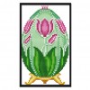 Easter Eggs Tulips - 14CT Stamped Cross Stitch - 20*14cm