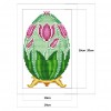 Easter Eggs Tulips - 14CT Stamped Cross Stitch - 20*14cm