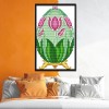 Easter Eggs Tulips - 14CT Stamped Cross Stitch - 20*14cm
