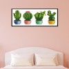 Cactus - 14CT Stamped Cross Stitch - 34*16cm