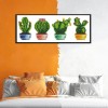 Cactus - 14CT Stamped Cross Stitch - 34*16cm