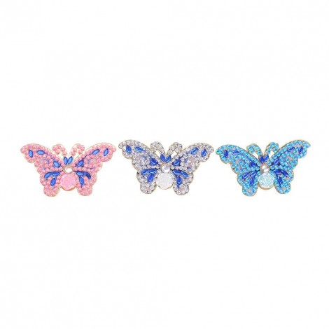3pcs Butterfly Brooch Women Jacket Sweater Badges