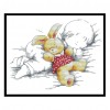 Baby Fell Asleep - 14CT Stamped Cross Stitch - 27*21cm