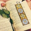 Leather Flower Bookmark Tassel