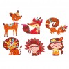 DIY Stickers - 6Pcs Little Man And Lion