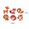 DIY Stickers - 6Pcs Little Man And Lion