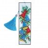Color Bell Leather Tassel Bookmark