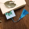 Color Bell Leather Tassel Bookmark