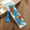 Color Bell Leather Tassel Bookmark