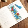 Color Bell Leather Tassel Bookmark
