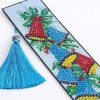 Color Bell Leather Tassel Bookmark