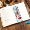 Father Christmas Leather Tassel Bookmark