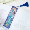 Abstract Design Bookmark Tassel Leather