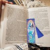 Abstract Design Bookmark Tassel Leather