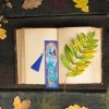Abstract Design Bookmark Tassel Leather