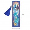Abstract Design Bookmark Tassel Leather