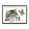 Animal - 14CT Stamped Cross Stitch - 28x20cm