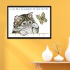 Animal - 14CT Stamped Cross Stitch - 28x20cm