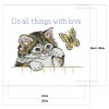Animal - 14CT Stamped Cross Stitch - 28x20cm