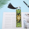 Fantastic Flower Leather Tassel Bookmark