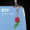 5pcs Flower Keychain